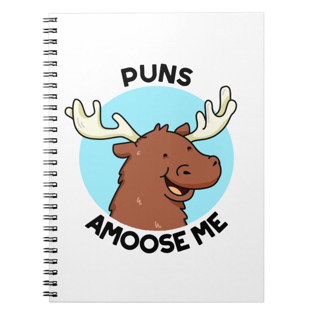 Carnet Puns Amoose Me Drôle Moose Pun Oie (Devant)