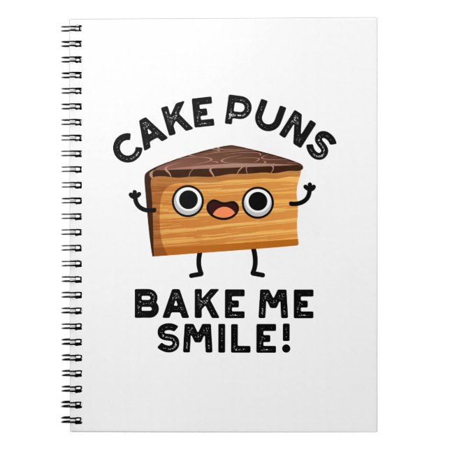 Carnet Puns De Gâteau Me Faire Gâter Sourire Drôle Pun De (Devant)