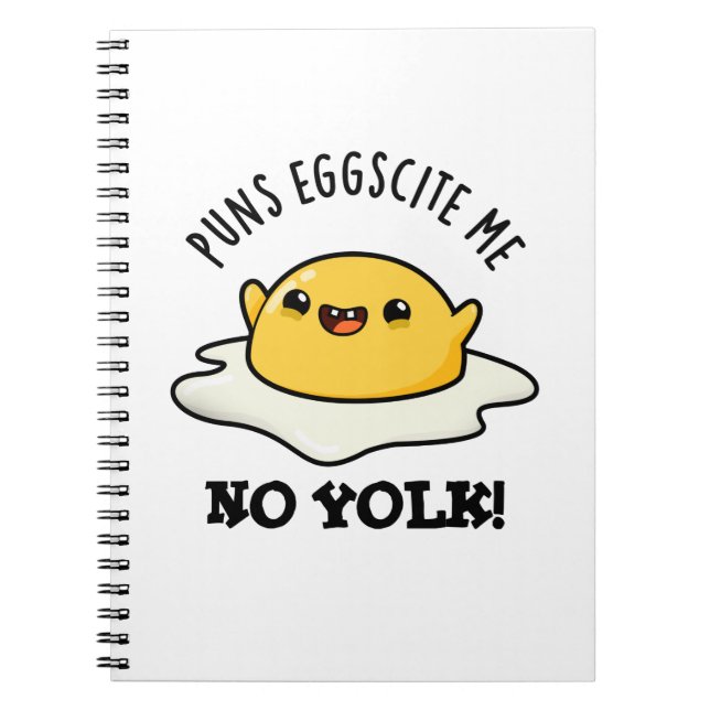 Carnet Puns Eggcite Me No Yolk Blague Fun Egg (Devant)