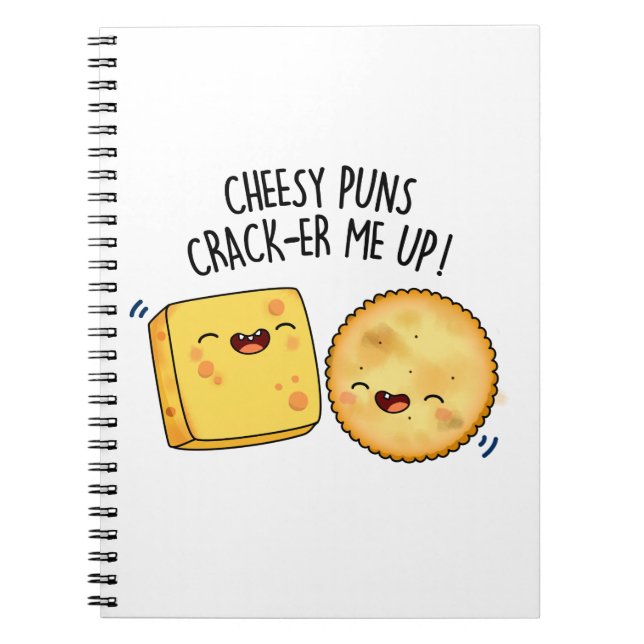 Carnet Puns Fromage Qui Me Font Craquer Funny Cheese Pun  (Devant)