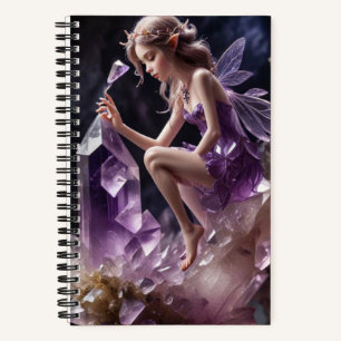 Carnet Purple Améthyste Crystals Fée Magique