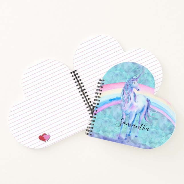 Carnet Purple Aqua Unicorn Dream (Intérieur)