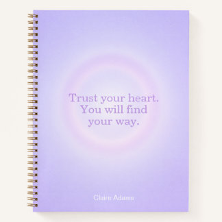 Carnet Purple Aura Message Notebook