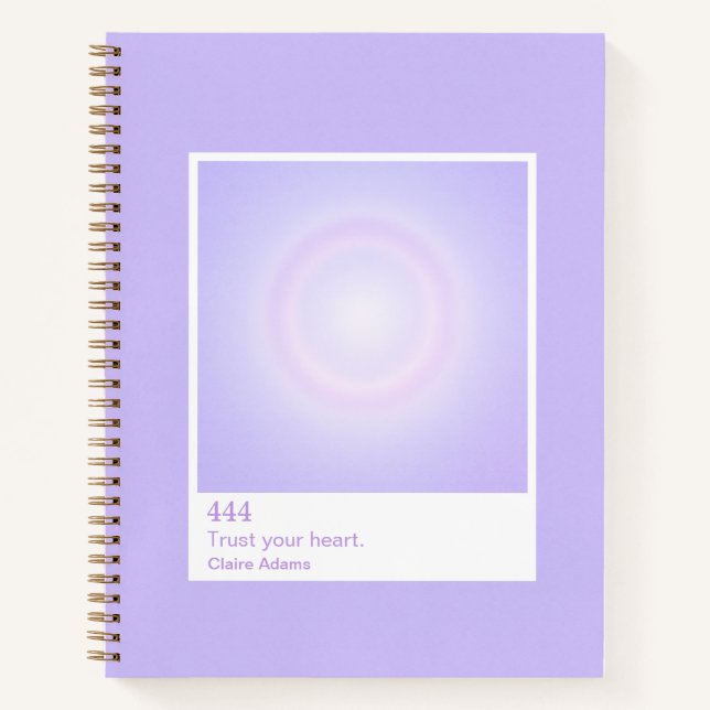 Carnet Purple Aura Swatch Angel Number Notebook (Devant)
