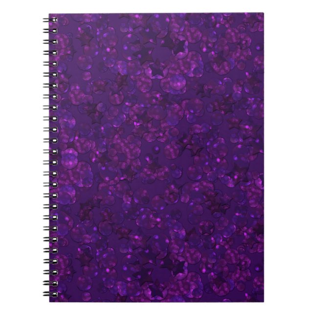Carnet Purple confeti (Devant)