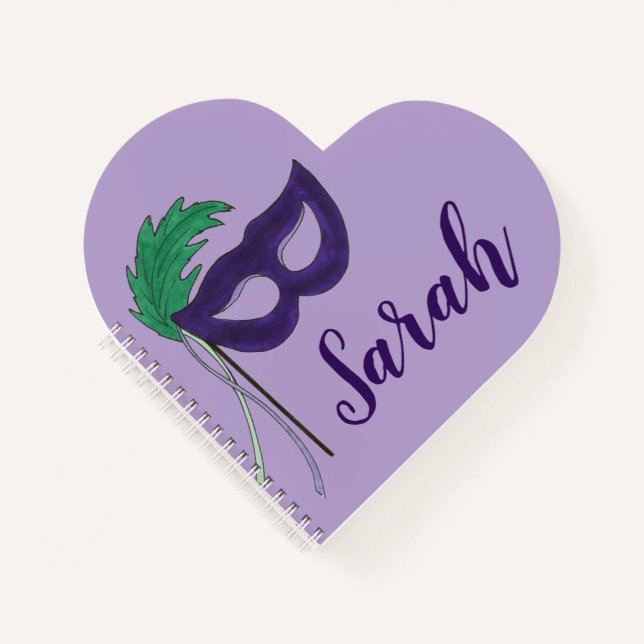 Carnet Purple Drama Masque Rompre une Jambe Ouverture Nui (Devant)