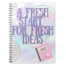 Carnet Purple Fresh Start pour les écrivains