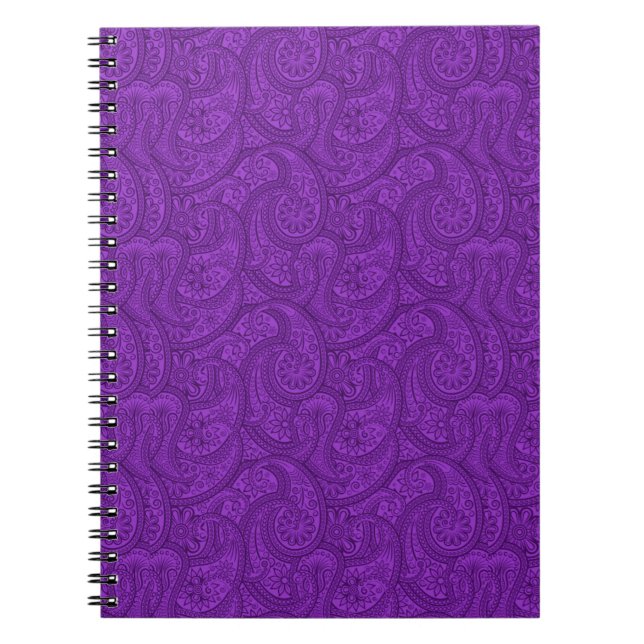 Carnet Purple Paisley (Devant)