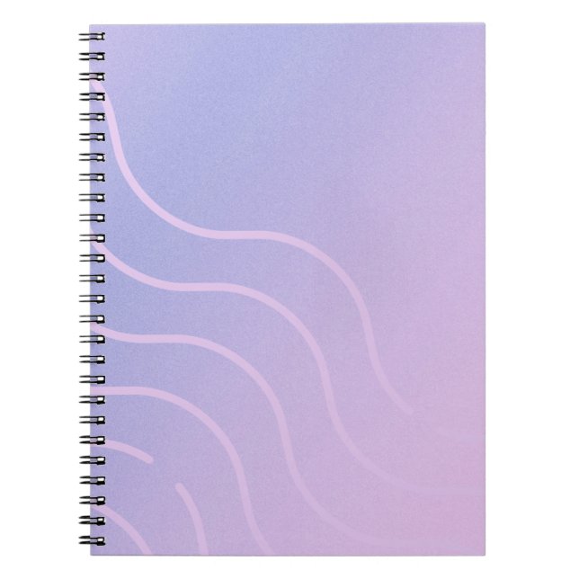 Carnet Purple to Pink Swirl Ombre Notebook (Devant)