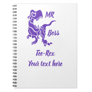 Carnet Purple Trex le Boss Dino