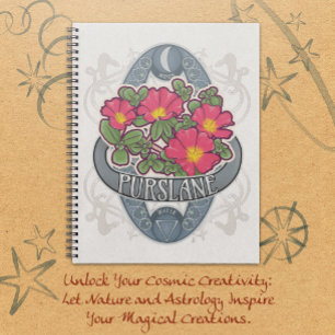 Carnet Purslane - Astrologie des fleurs et magie