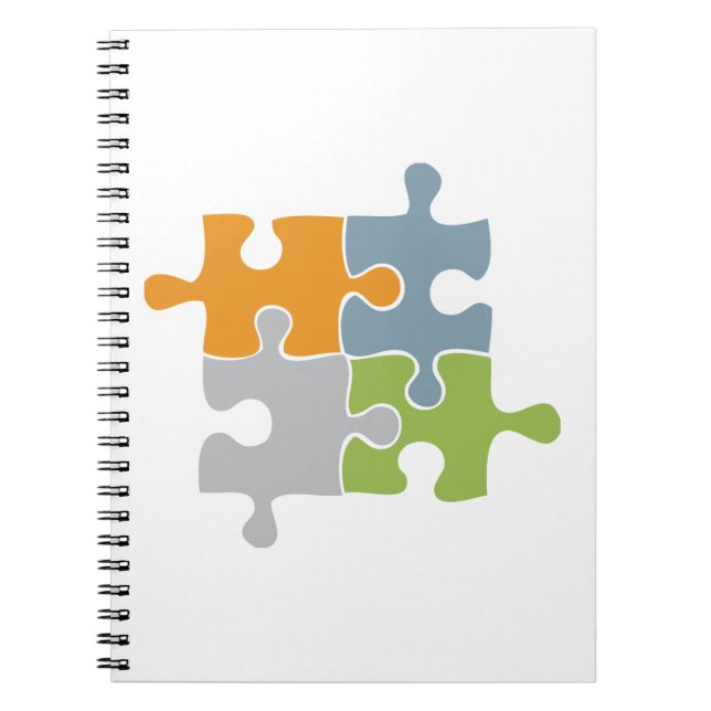Carnet Puzzle de travail d'équipe (Devant)