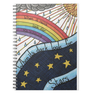 Carnet Quand il pleut recherchez les arcs-en-ciel
