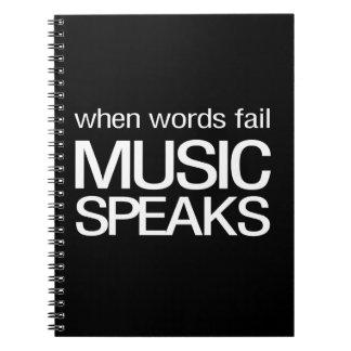 Carnet Quand la musique d'échouer de mots parle