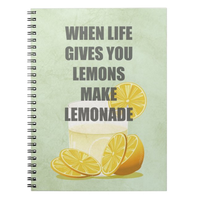 Carnet Quand la vie vous donne des citrons, faites des ci (Devant)