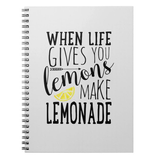 Carnet Quand la vie vous donne des citrons, faites le (Devant)