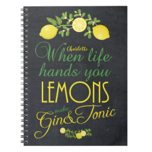 Carnet quand la vie vous remet les citrons égrènent le