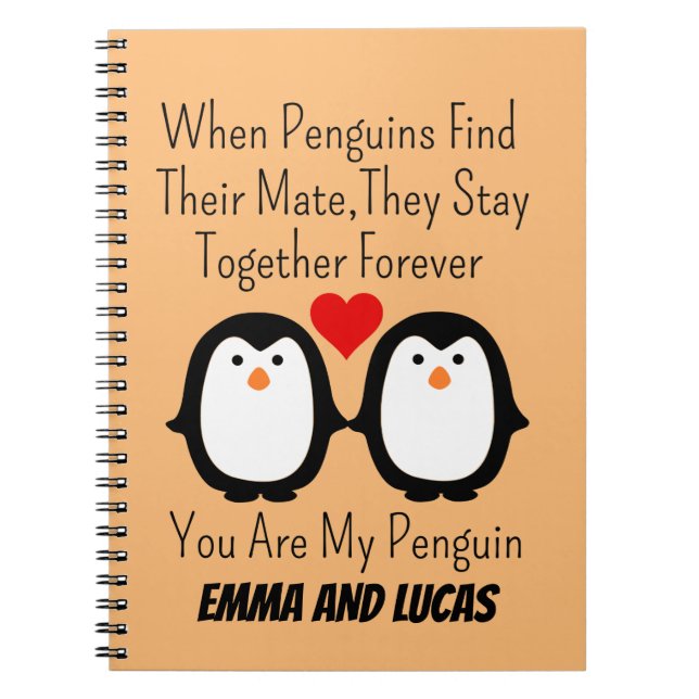 Carnet quand les pingouins trouvent leur partenaire ils r (Devant)