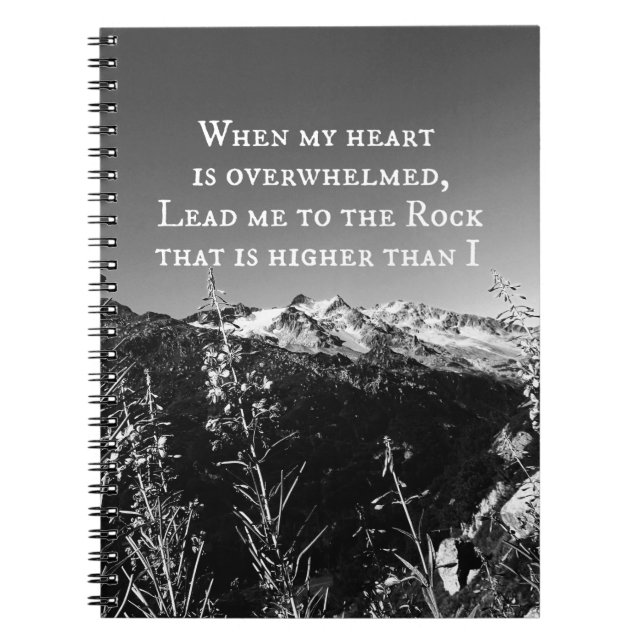 Carnet Quand mon coeur est bouleversé par la Bible Verse (Devant)