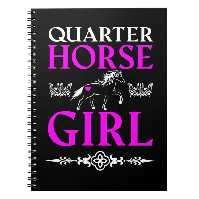Carnet Quarter Horse Girl (Devant)