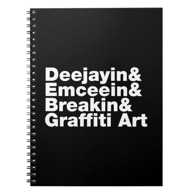 Carnet Quatre éléments de l'Hip hop (Devant)