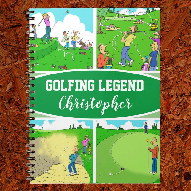 Carnet Quatre scènes de golf amusantes (Créateur téléchargé)