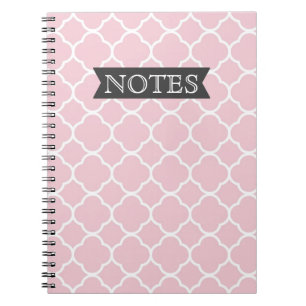 Carnet Quatrefoil assez rose