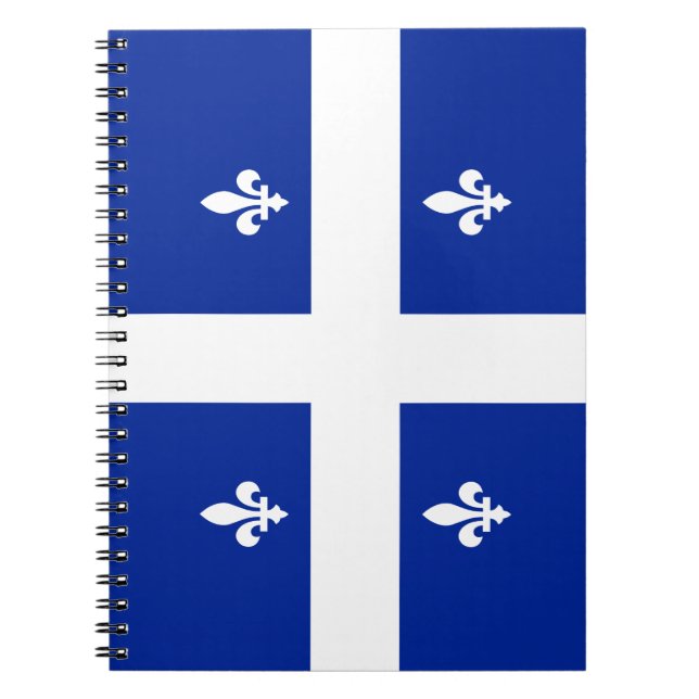 Carnet Québec drapeau fleur de lis (Devant)