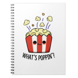 Carnet Quel est Poppin Funny Popcorn Pun