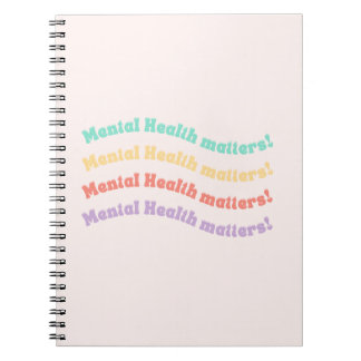 Carnet Questions de santé mentale | Wavy Retro Peach Cand