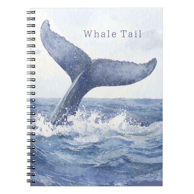 Carnet Queue de baleine de l'océan bleu (Devant)