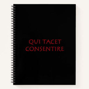 Carnet Qui tacet consentière