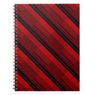 Carnet Quilit en mosaïque géométrique rouge et noire