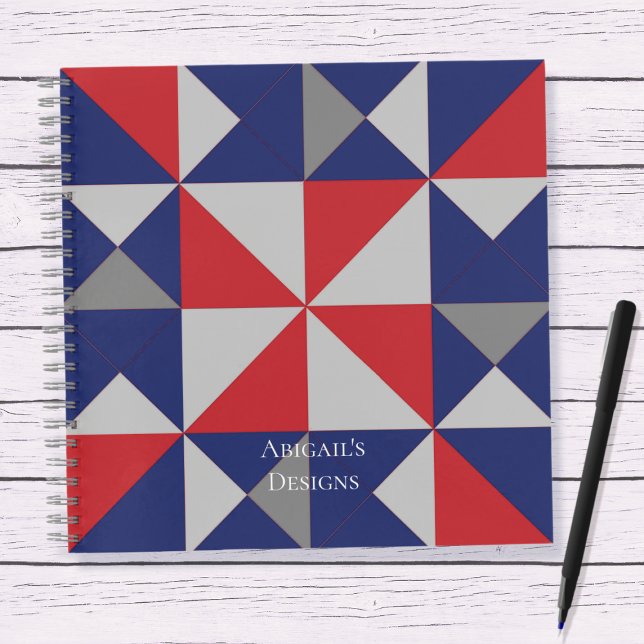 Carnet Quilters Americana Pinwheel Quilt Block (Créateur téléchargé)