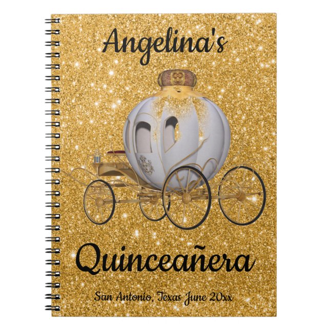 Carnet Quinceanera Guest Book Fairy Tale Princess (Devant)