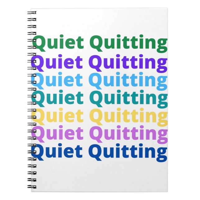 Carnet Quitter tranquillement (Devant)