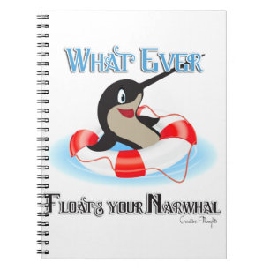 Carnet Quoi que Flotte ton mème Narwhal