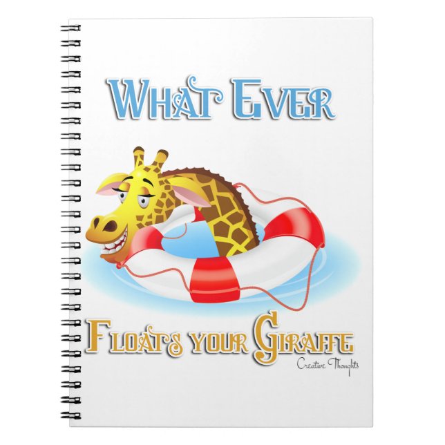 Carnet Quoi que Flotte votre Giraffe 2 (Devant)