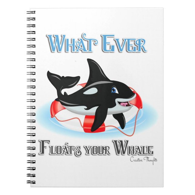Carnet Quoi qu'il flotte votre baleine 2 (Devant)