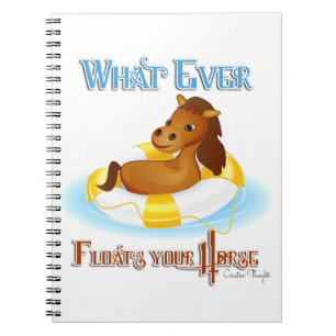 Carnet Quoi qu'il flotte votre cheval 2