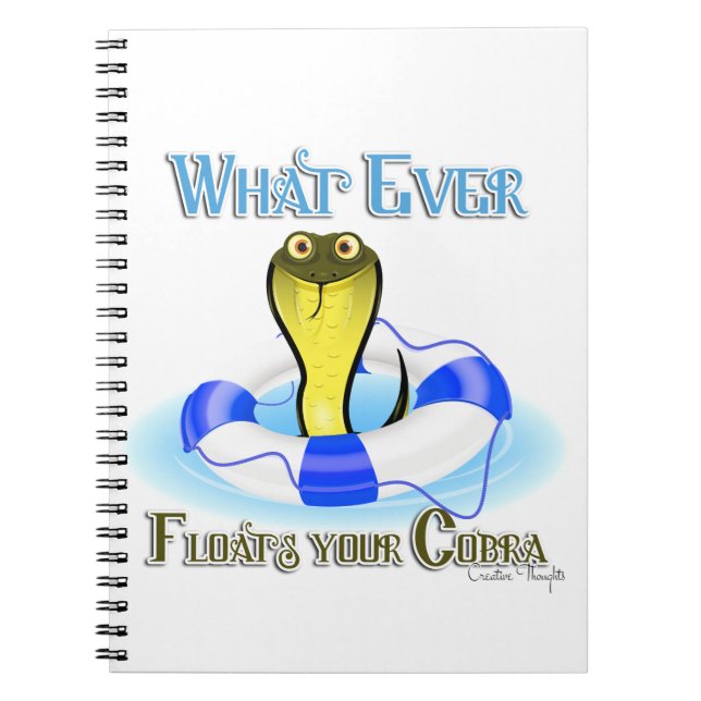 Carnet Quoi qu'il flotte votre Cobra (Devant)
