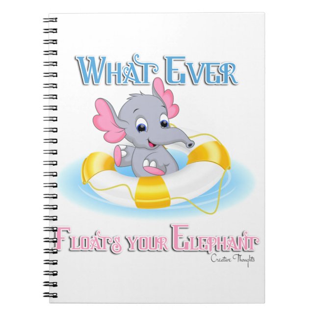 Carnet Quoi qu'il flotte votre éléphant 3 (Devant)