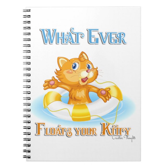 Carnet Quoi qu'il flotte votre Kitty (Devant)