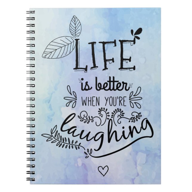 Carnet Quote de vie de bonheur Rêves Attitude Motivation (Devant)
