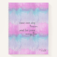 Quote d'énergie positive Aquarelle rose personnali