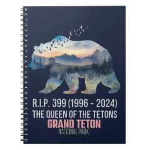 Carnet R.I.P. 399 (1996-2024) Reine de l'ours des Tétons