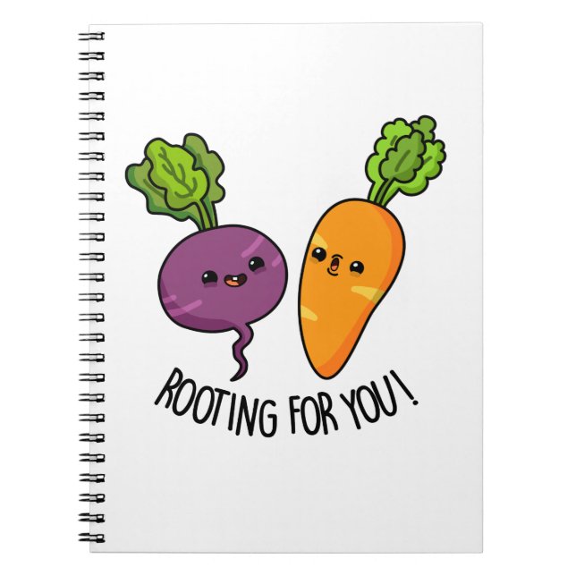 Carnet Racine Pour Vous Drôle Veggie Pun (Devant)