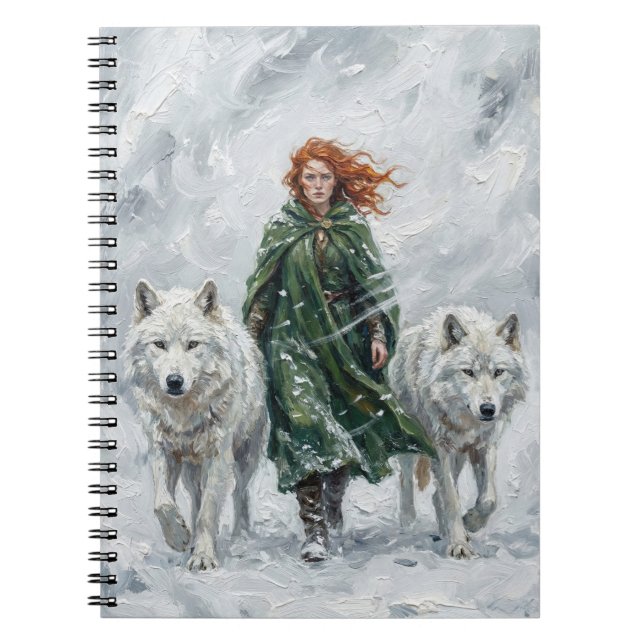 Carnet Radiant Peace Dove Lantern Imbolc Snowdrops Art (Devant)