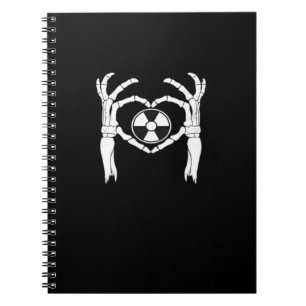 Carnet Radiologie X-Ray Tech Coeur en forme de squelette 