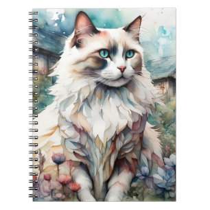 Carnet Ragdoll Chat en anglais Garden